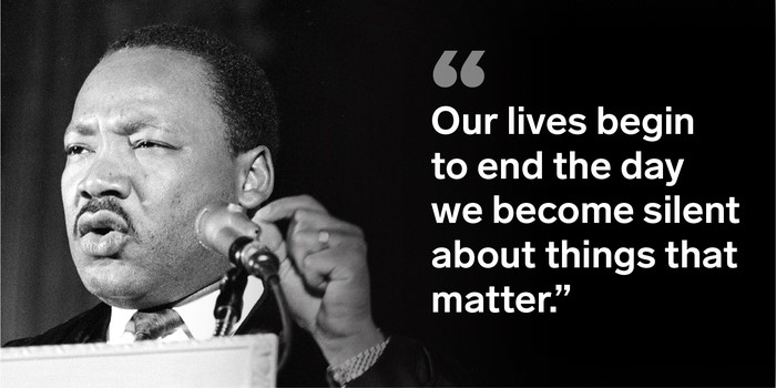 نقل قول از مارتین لوتر کینگ